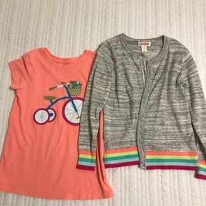 Cat & Jack Tee & Matching Cardigan - 5T